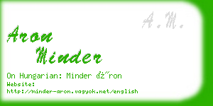 aron minder business card